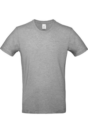 B and C Exact 190 T-Shirt - Ronde Hals - Unisex - Sports grijs - Small