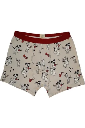 Merkloos Onderbroek boxershort jongens - Muzikanten - 7/9 jaar - 128/134