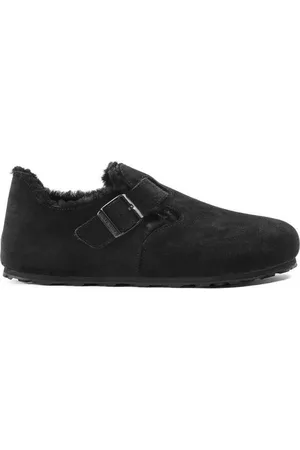 Birkenstock London VL Shearling Nar Dames Clogs - Black
