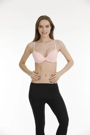 Merkloos AMARANTA Regular Push Up Beha- Dames Lingerie- Beugel Beha-verstelbare schouderband-oranj kleur 85 B