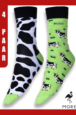 More Fashion - Dames Sokken - Multipack 4 Paar