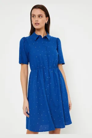 Pieces® PCVILMA SS SHIRT DRESS - Sodalite