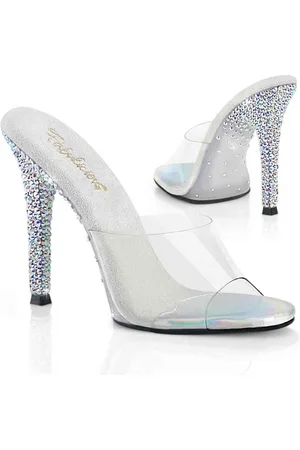 Fabulicious GALA01DSP Muiltjes met hak - US 7 - 37 Shoes - /Zilverkleurig