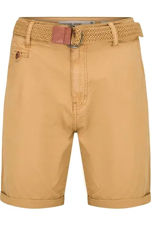 INDICODE Bermuda - Amber - Inclusief riem - Ruime pasvorm