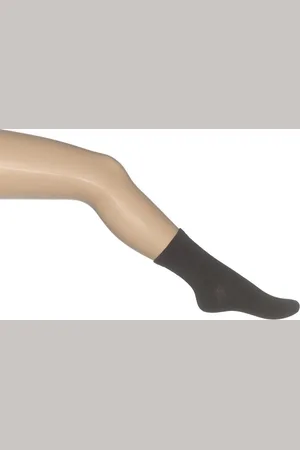 Bonnie Doon Kinderen - Cotton Sock - Donker Bruin/ - maat 33-34 (2 paar)