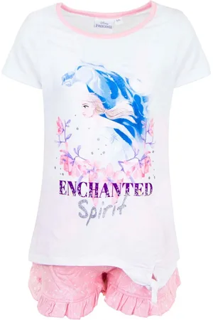 Disney Frozen Pyjama / Shortama- Wit/Roze