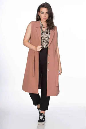 Dancing Days SLEEVELESS COVER OVER LONG LINE Jacket - 4XL