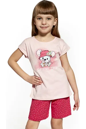 Cornette Katoenen Pyama Meisjes | Korte Mouw Korte Broek | Pyjama Meisjes | Shortama Meisjes | Little Mouse 787/85 86/92