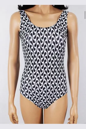 Merkloos Zwempak- Kleurenblok Badpak- Dames Badmode Bikini Strandkleding Zwemkleding 425-