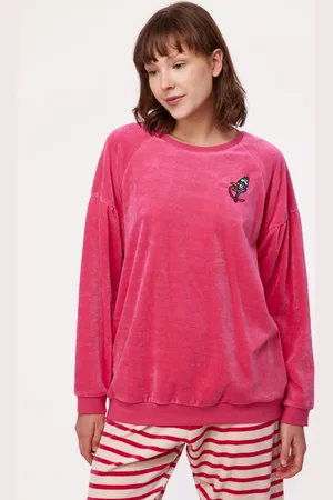 Woody Pyjama meisjes -roze -kalkoen - 232-10-PDV-V/388 - maat 92