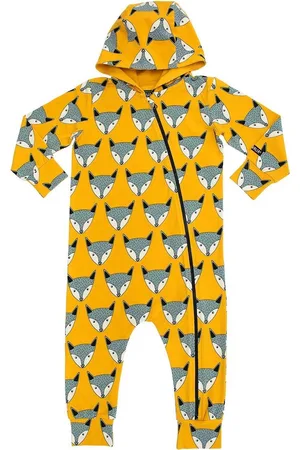 Villervalla ONESIE W. HOOD FOX - SAFFRON - 86