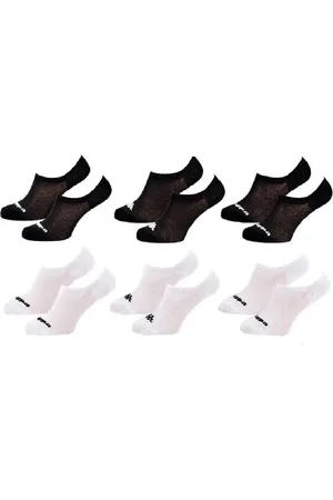 Kappa Kousenvoetjes invisible dames black & white maat 36/41