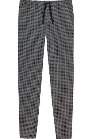 Schiesser Mix+Relax lounge broek - lange pijpen zonder boord - dun - geruit