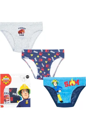 Merkloos Brandweerman Sam - onderbroeken - 3 pack - maat 116/122