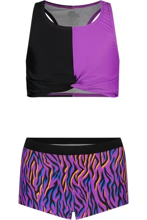 Just Beach Meisjes bikini twist it - Funky zebra