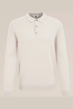 WE Fashion Heren fijngebreide polo