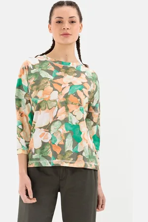 Camel Active T-shirt met all-over print in Organic Cotton