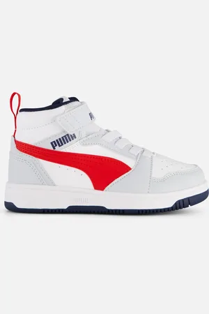 PUMA Rebound V6 Mid AC+ PS FALSE Sneakers - Silver Mist-Club Navy-For All Time Red