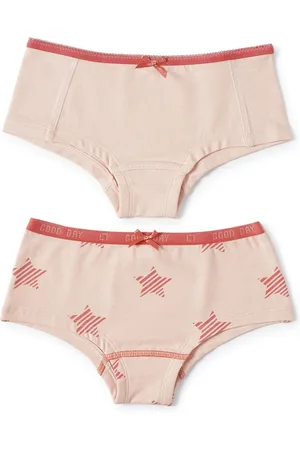 Little Label Hipster 2-pack - light pink & light pink star - maat: 92 - bio-katoen