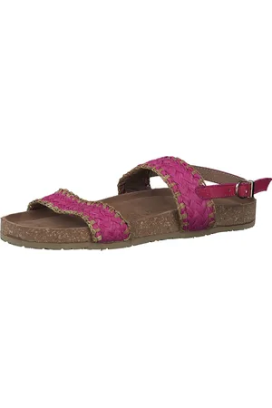 Marco Tozzi Textile Upper, Goat Leather sock with Feel Me Soft Step Dames Sandalen - PINK COMB