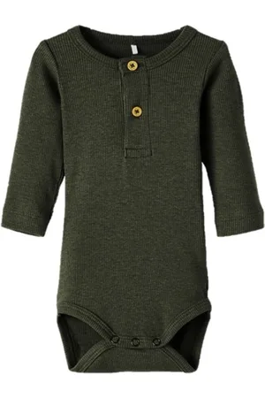 NAME IT Romper Kab Button Rifle Green 62