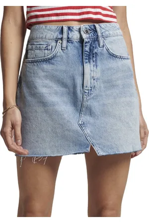 Superdry Vintage denim minirok - Dames - Rokken