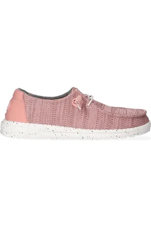 Hey dude Wendy Sport Mesh Dames Instappers Pink