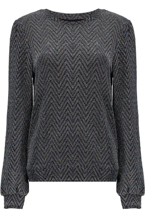 Geisha T-shirt Top Met Lurex Zigzag Print 43564 70 000625 Dames