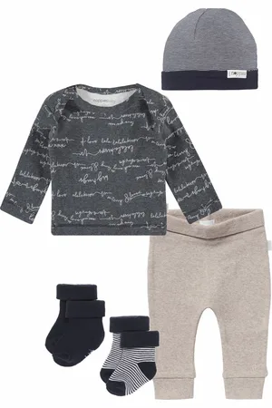 Noppies Kledingset - 5delig - Broek Naura - Shirt Ammiad - Muts - 2 paar sokjes