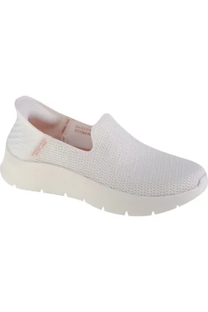 Skechers Instapper Hands-Free Slip-Ins Go Walk Flez Relish 124963/OFWT Machine Washable