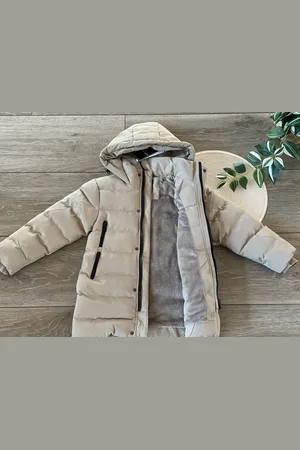 Merkloos Winter jas gevoerd