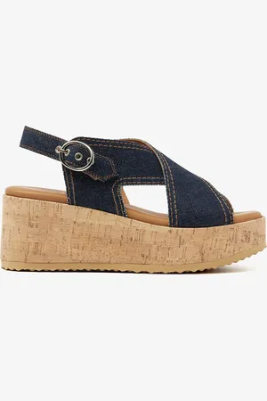 VIA VAI Sissel Capri Sandalen - Met Sleehak -