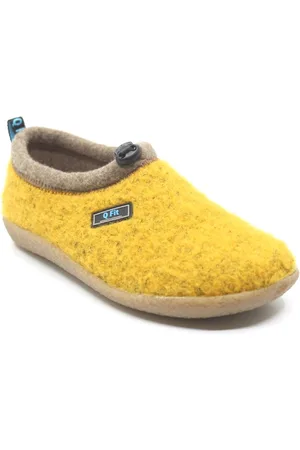 Q-Fit Q-Fit, CATO, 3567.5.020 Yellow, Gele pantoffel met uitneembaar voetbed