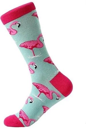 Merkloos Flamingo sokken | | One Size ( 38-45 ) | Cadeau Tip | Kado Tip | Grappige Sokken | | sokken Heren 43-46 | Sokken Heren 39-42