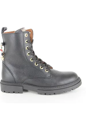 Develab 41880 922 Black Nappa Meisjes Veterboot - - 39