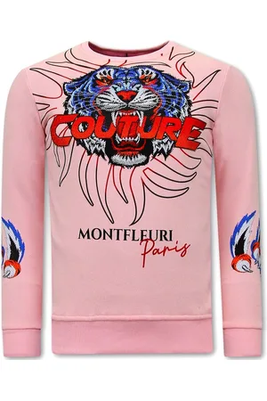 TONY BACKER Heren Sweater met Print - Tiger Couture - 3717