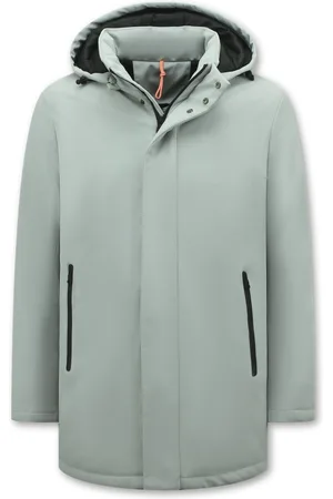 Enos Winterjas Heren Waterdicht - Parka Jas Heren - Lange winterjas heren - 8766 - Witte Jas