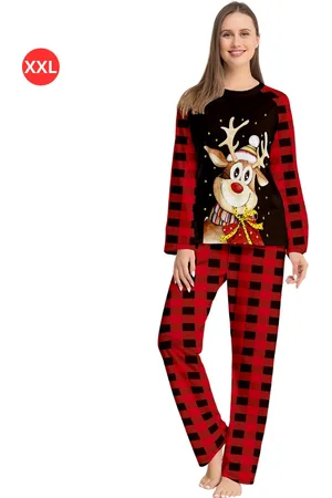 Merkloos Kerstpyjama Dames Set - Christmas - Kerst Pyjama - Vrouwen - Volwassenen - Broek & Shirt