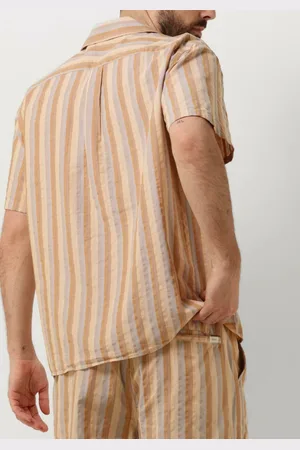 Foret Otter Seersucker Ss Shirt Overhemden Heren -