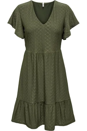 ONLY ONLSANDRA S/S V-NECK DRESS JRS - Dames - Maxi jurken