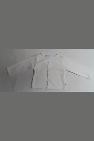 Merkloos Gilet - - Unie - Velour - 1 jaar 80