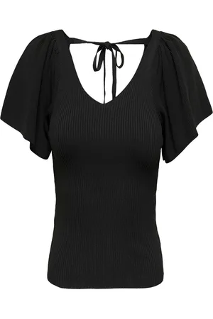 ONLY ONLLEELO S/S BACK PULLOVER KNT NOOS Dames Trui