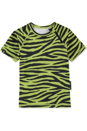 Beach & Bandits UV-zwemshirt voor kinderen - UPF50+ - Korte mouw - Go Pesto - - maat 140-146cm