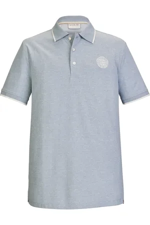 G.I.G.A. DX by killtec GIGA by Killtec heren poloshirt - polo staalblauw gemeleerd KM - 39445 - maat M