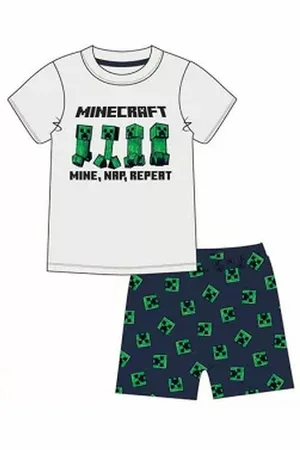 Minecraft Short Pyjama - 100% Katoen.