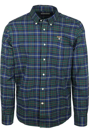 Barbour Overhemd Oxbridge Ruit Donkergroen - Heren