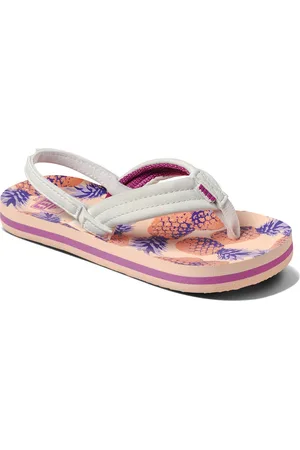 Reef Little Ahi Meisjes Slippers - Coral Pineapples