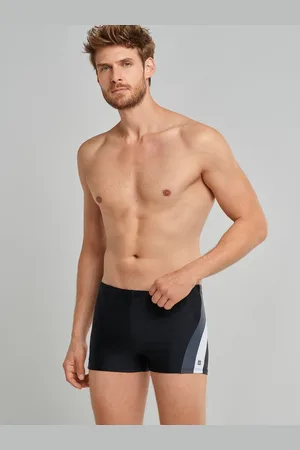 Schiesser Nautical Active Heren Zwembroek in gerecyclede tricot zijstrepen