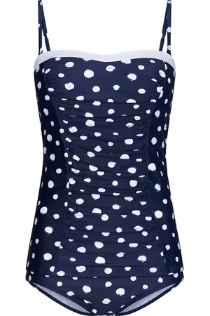 Pastunette Dames Tankini - White Dots - - Corrigerend
