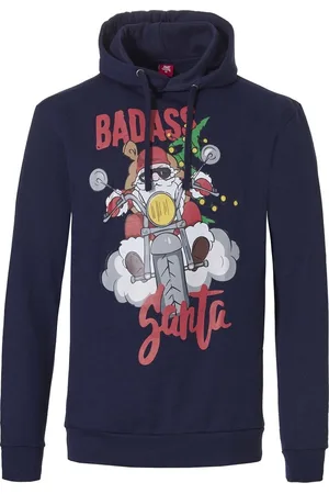 Apollo Heren Kersttrui Met Capuchon Badass Santa Hoodie Kerst Print